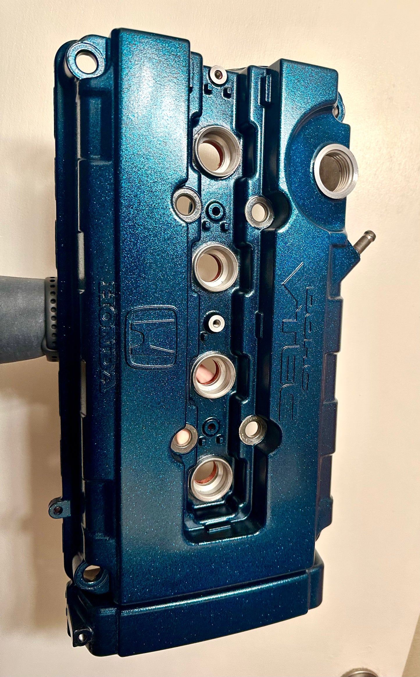 Honda / Acura B Series VTEC Valve Cover in Teal Green Flake