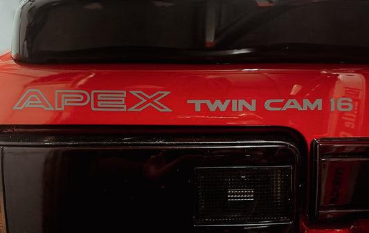 Toyota AE86 OEM GT Apex Trunk Lid / Hatch Decal Sticker